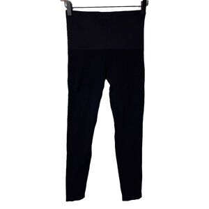 Spanx Seamless Leggings Black Size Large High Waist Shapewear Slimming